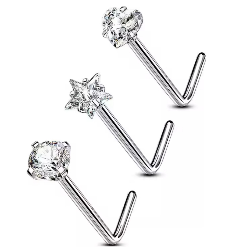 3 Nose Rings 8$